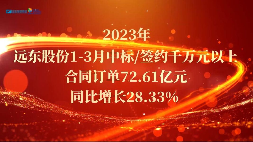 2023年一季度中標(biāo)/簽約千萬元以上訂單72.61億元